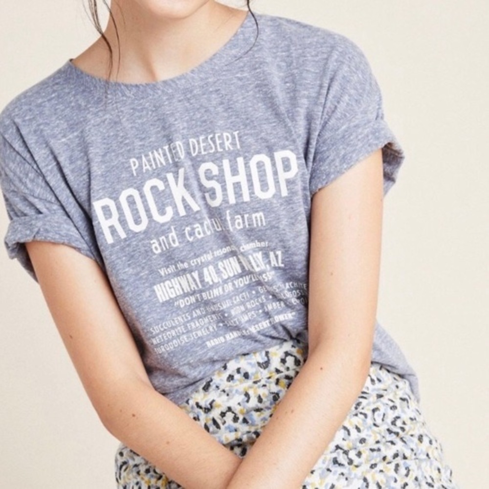 Anthropologie Three Potato Four Graphic Tee T Shirt